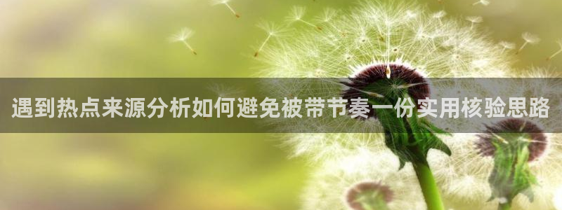 51吃瓜网站入口：遇到热点来源分析如何避免被带节奏一份实用核验思路